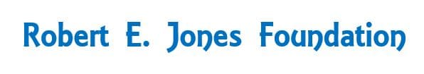 A blue logo of jones and company
