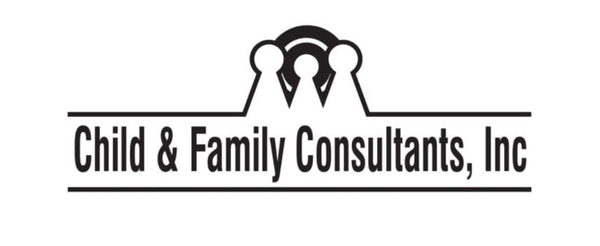A black and white logo of a family consultant.