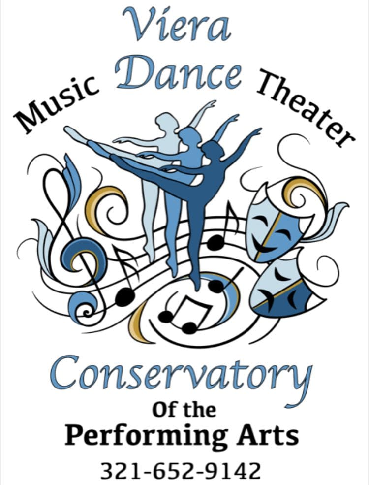 A logo for the music dance theater conservatory of the performing arts.